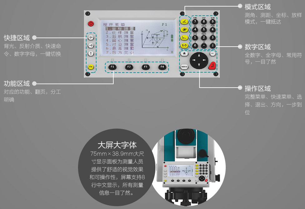 T3全站儀操作界面 T3全站儀操作界面